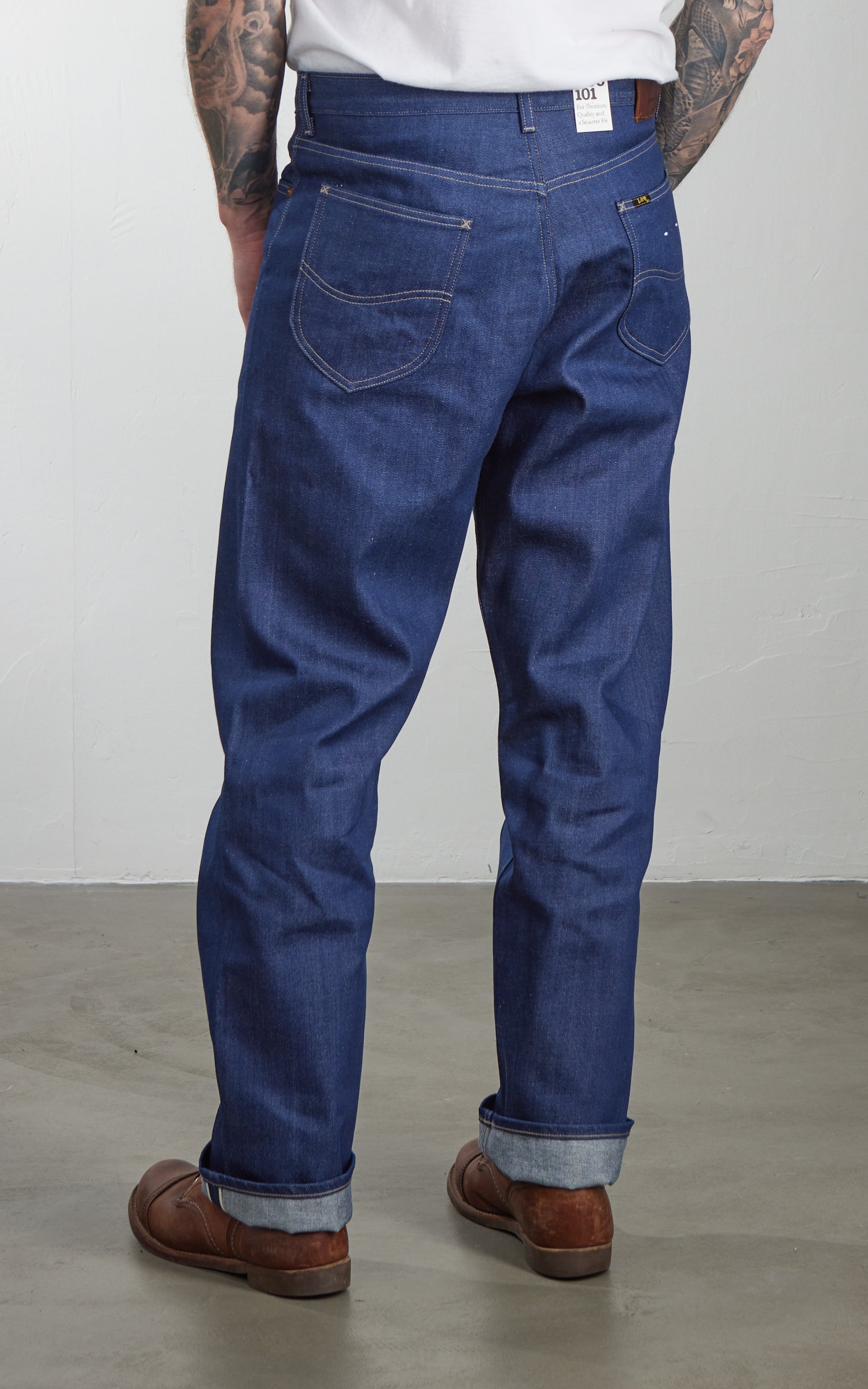 Lee 101 101 50's Rider Relaxed Jean Dry Red Cast Indigo
