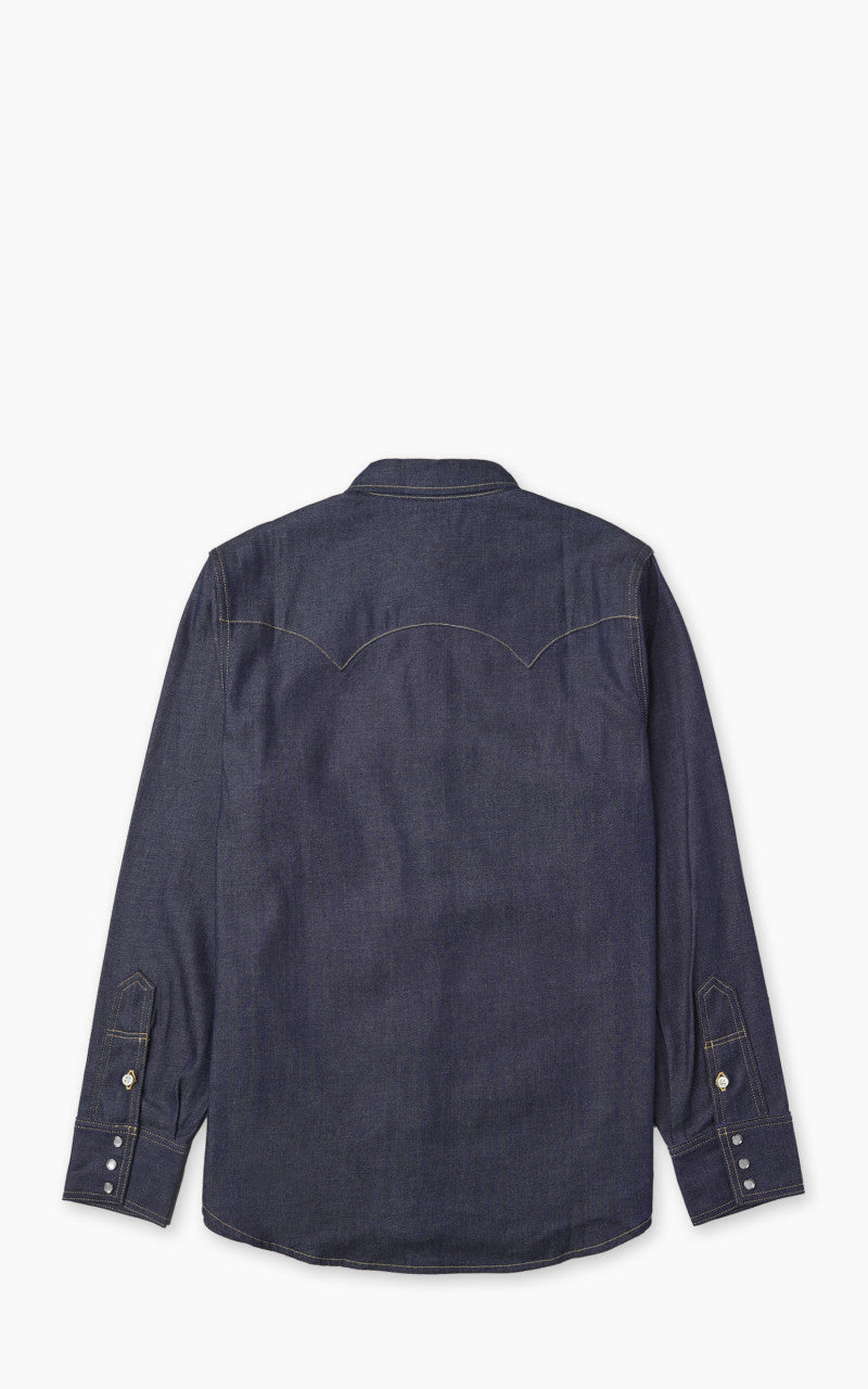 Lee 101 50s Western Shirt Dry Indigo 7.5oz