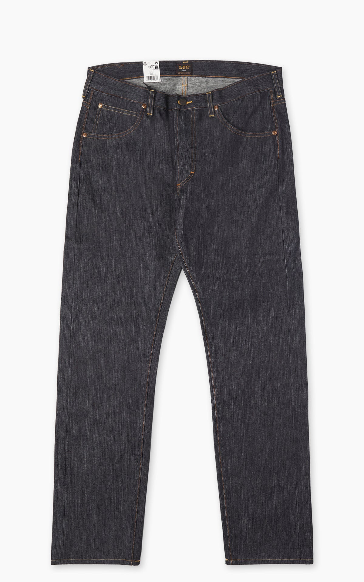 Lee 101 101 S Slim Jean Selvedge Dry Blue 14.75oz