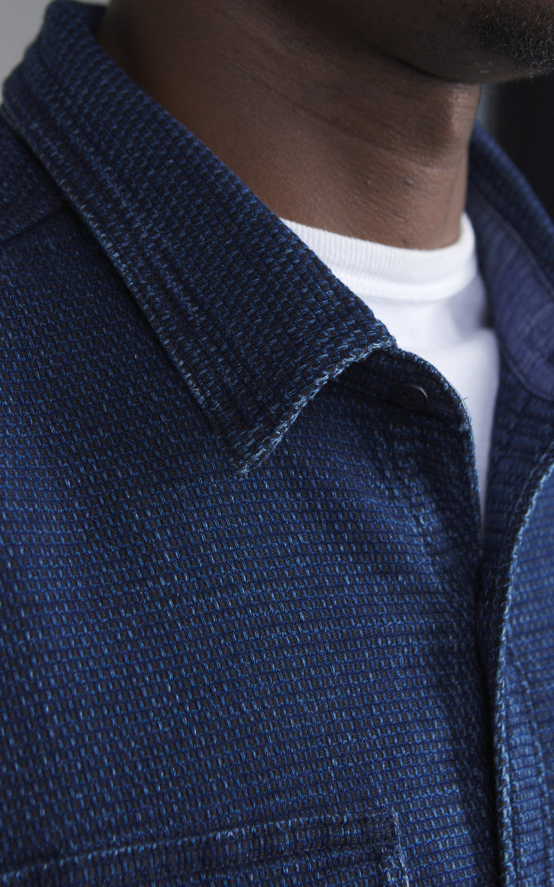 Lee 101 70s Shirt Dark Wash Denim Blue