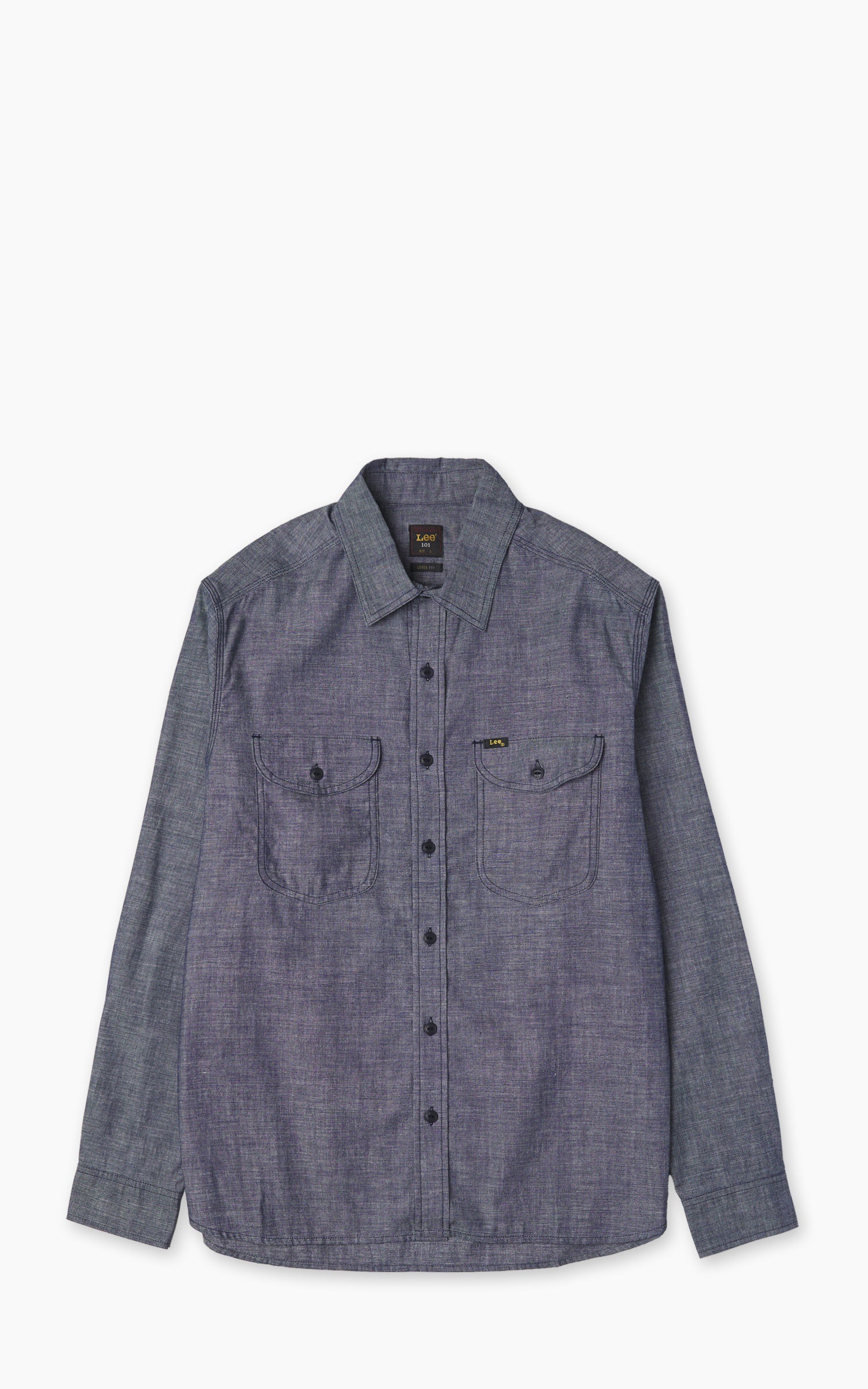 Lee 101 Heritage Workwear Shirt Dry Blue