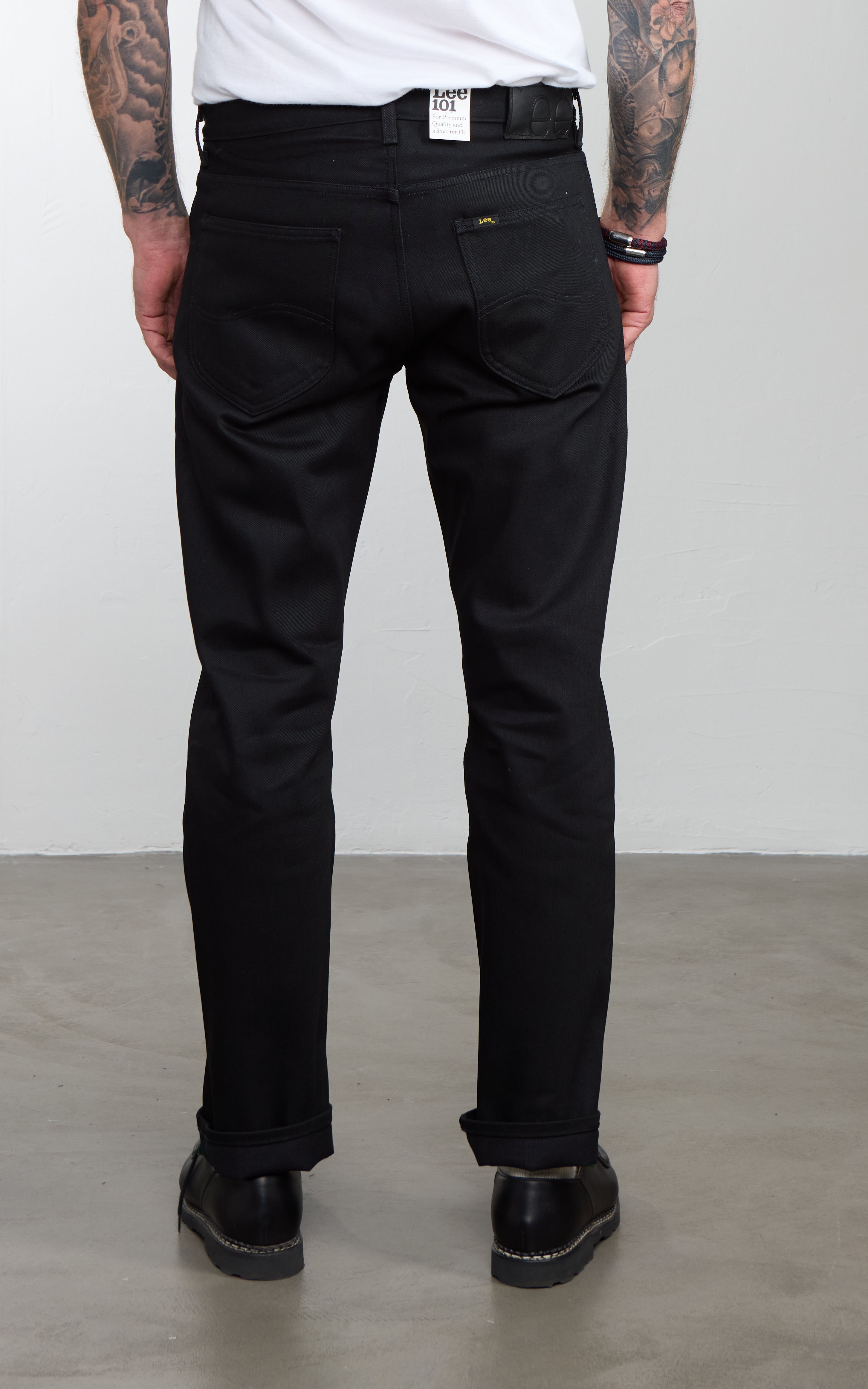 Lee 101 101 Z Jeans Dry Selvedge Black