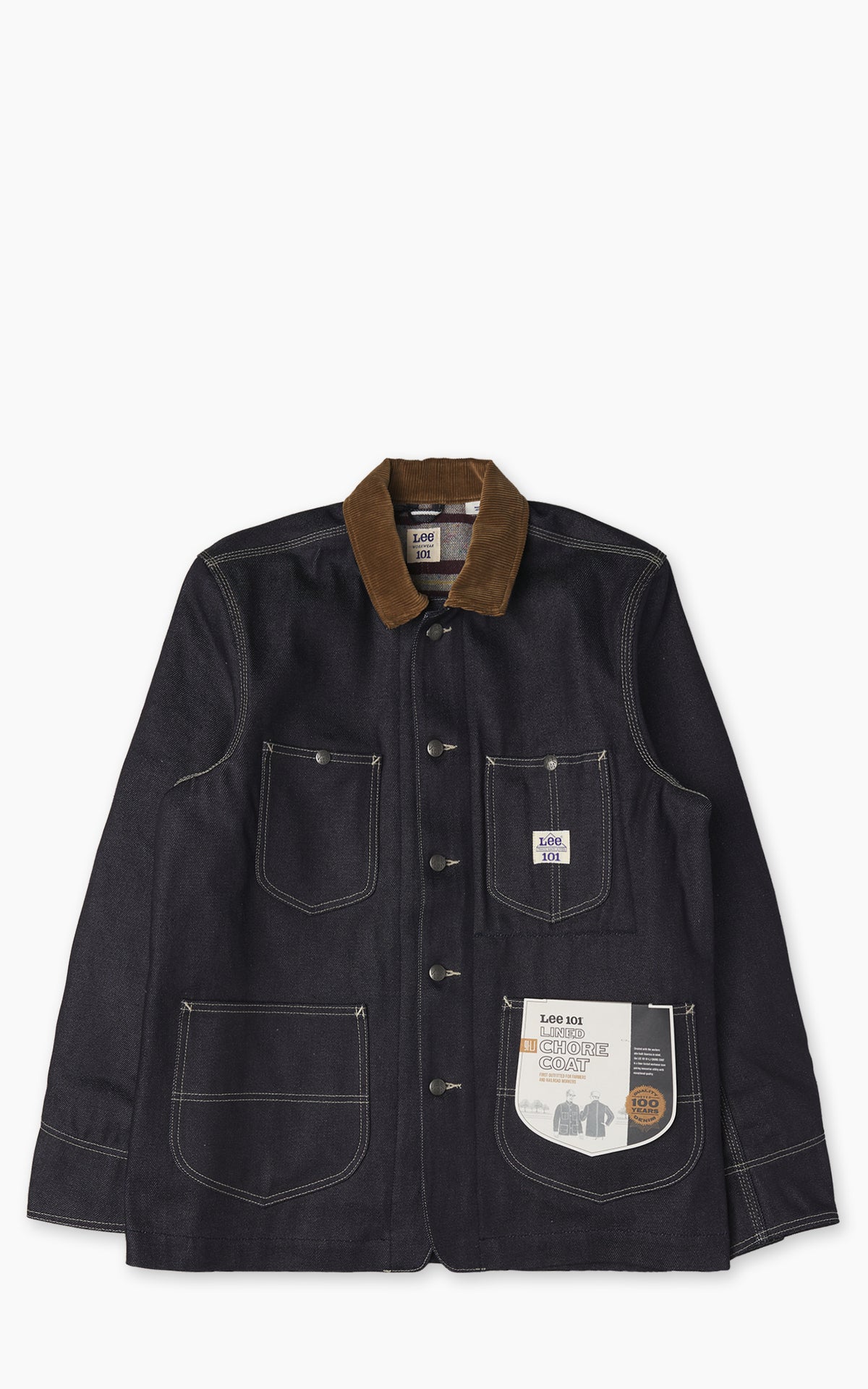 Lee 101 101 Heavyweight Relaxed Chore Jacket Indigo 18.25oz