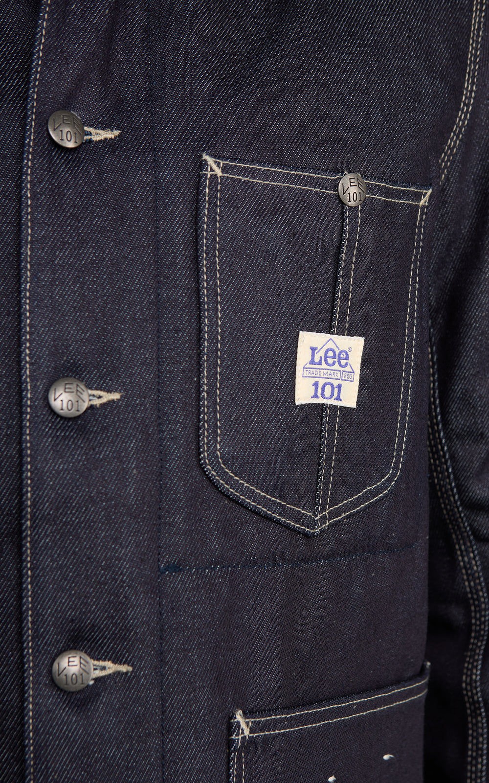 Lee 101 101 Heavyweight Relaxed Chore Jacket Indigo 18.25oz