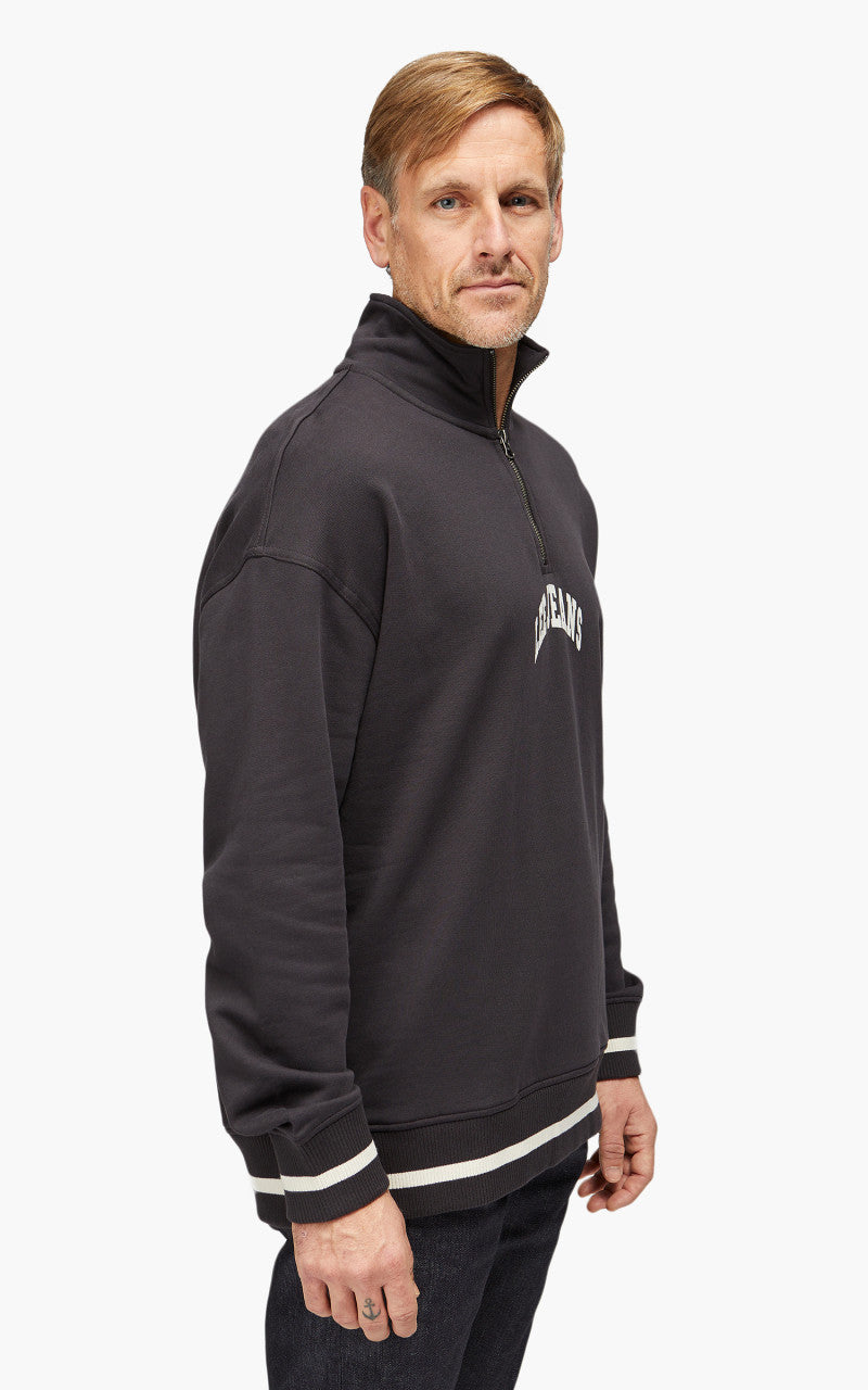 Lee Half Zip Seasonal Sweatshirt Washed Black
