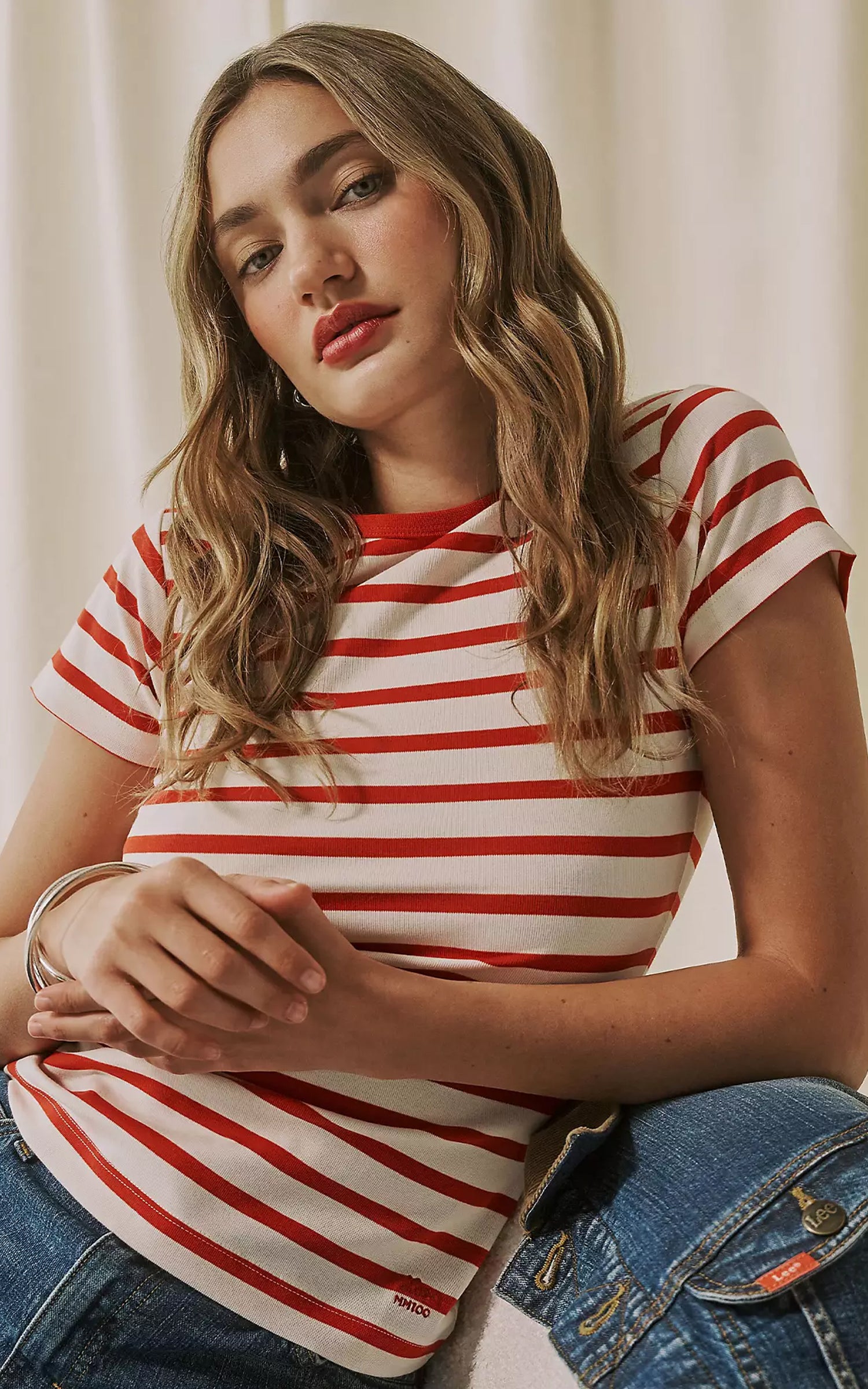 Lee x Marilyn Monroe Baby Tee Striped