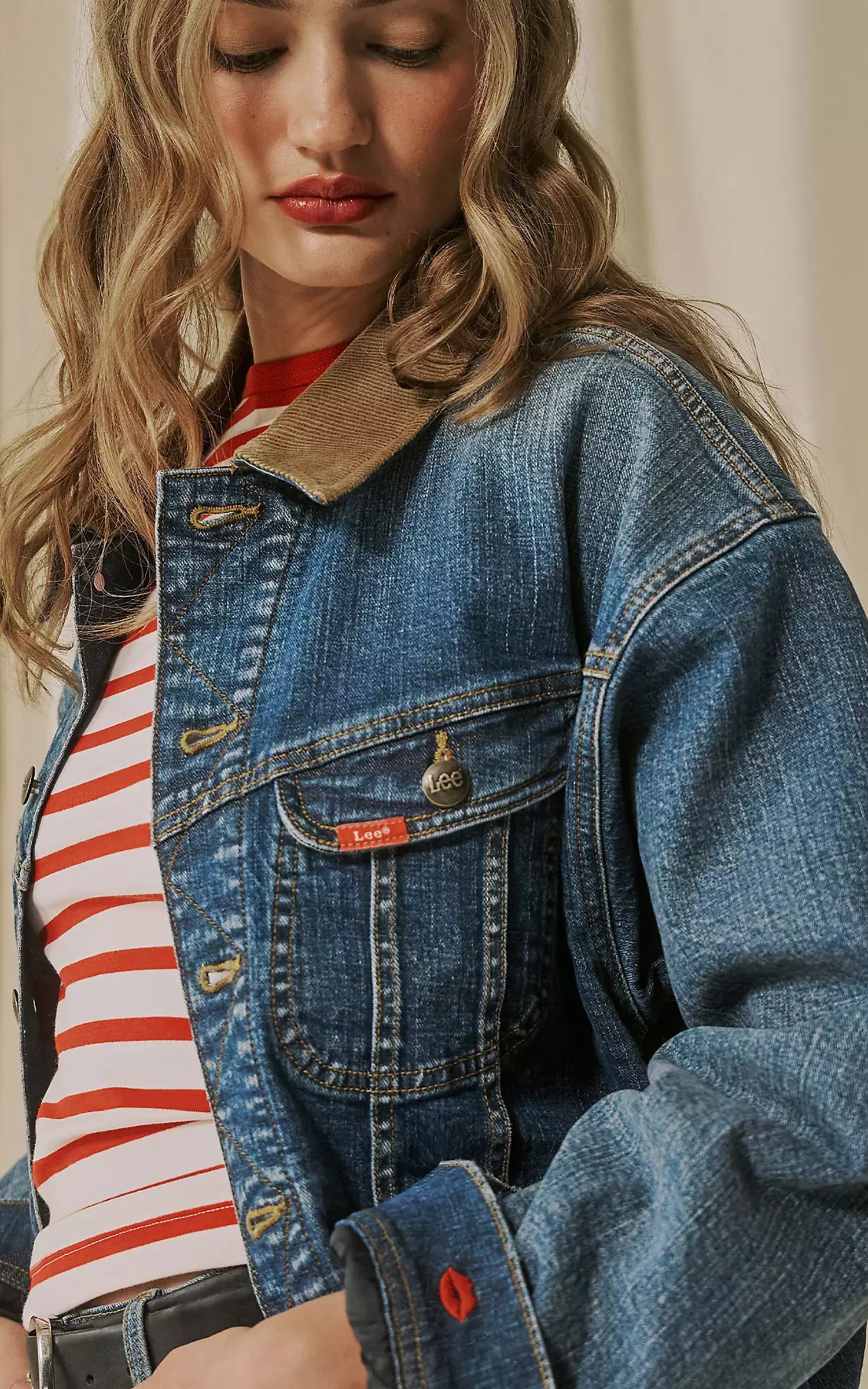 Lee x Marilyn Monroe Storm Rider Jacket Mid Wash
