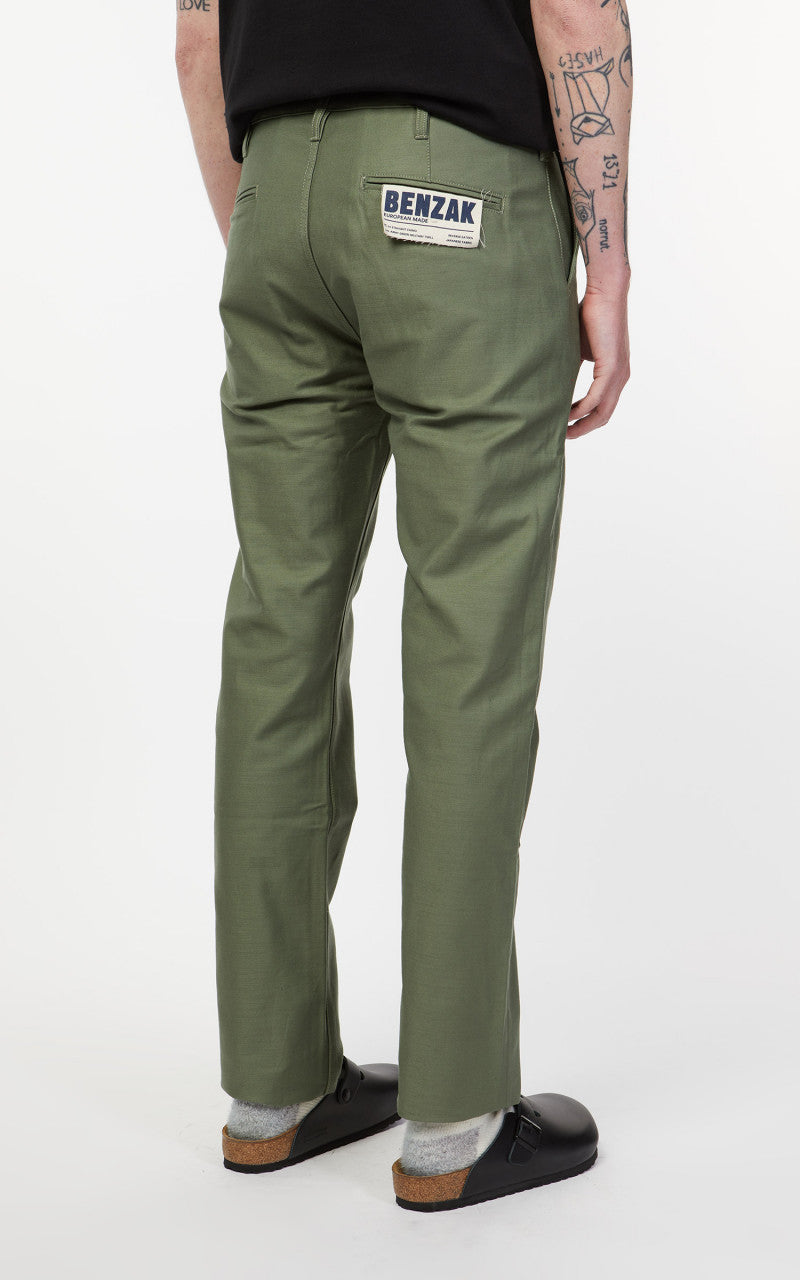 Benzak BC-03 Straight Chino Military Twill Army Green