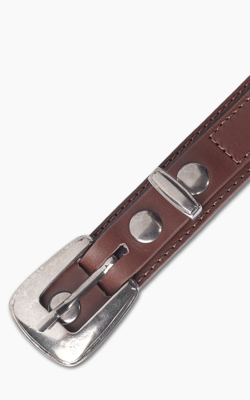 Lemaire Minimal Western Belt Leather Roasted Pecan