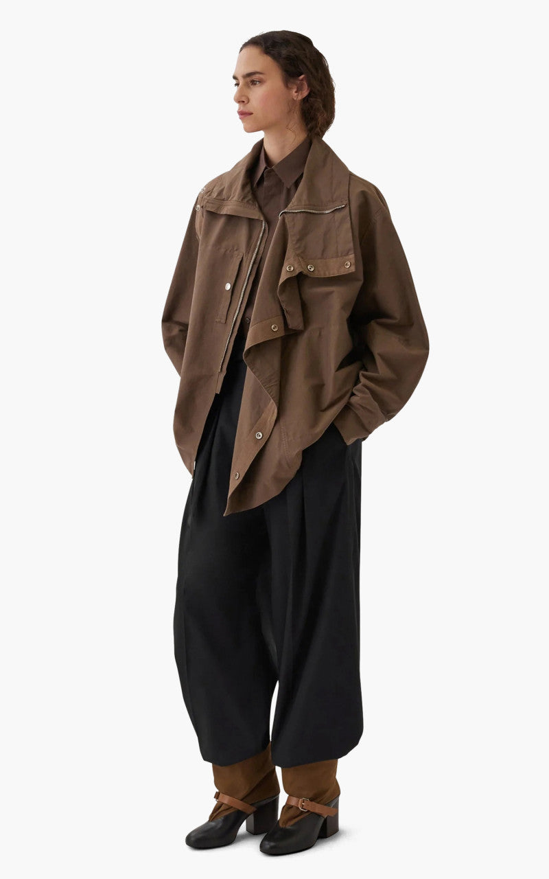 Lemaire Canvas Mid Boot Ochre Brown/Black/Cigar