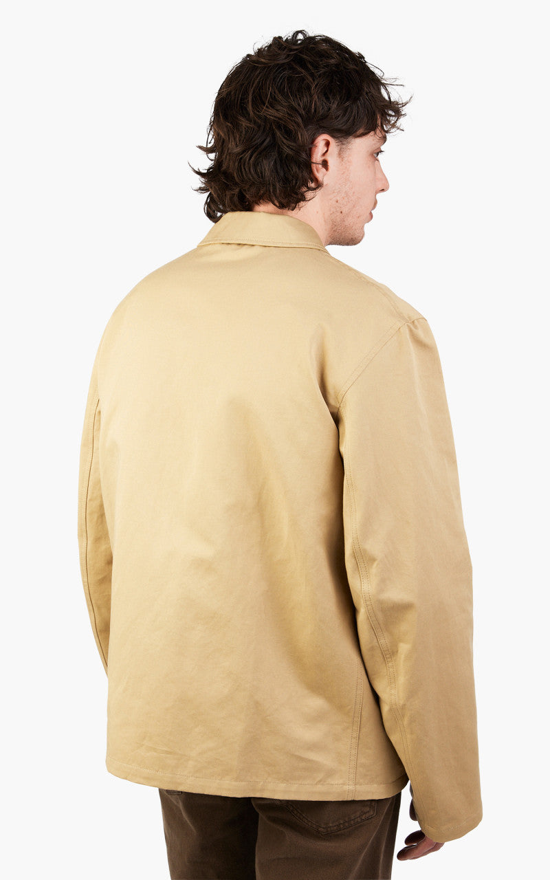 Lemaire Workwear Jacket Cotton Linen Kraft Beige