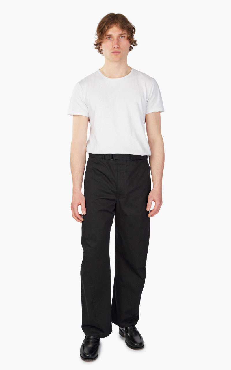 Lemaire Light Belted Twisted Pants Black