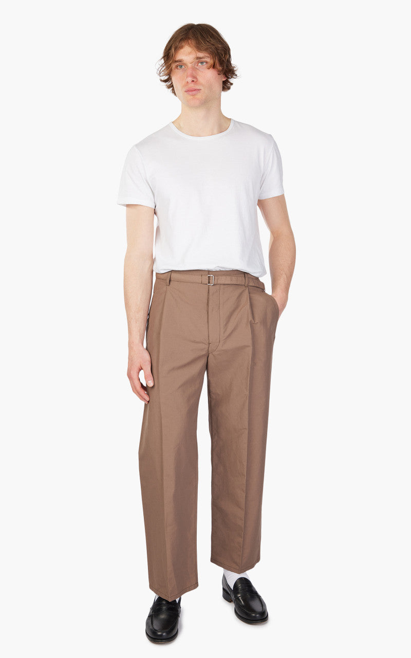 Lemaire Belted Easy Pants Cub Brown