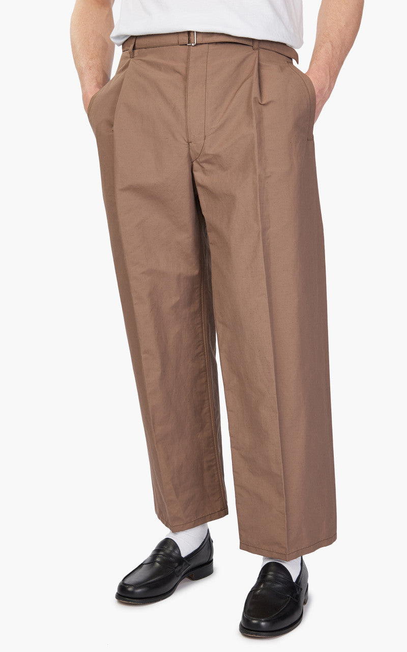 Lemaire Belted Easy Pants Cub Brown