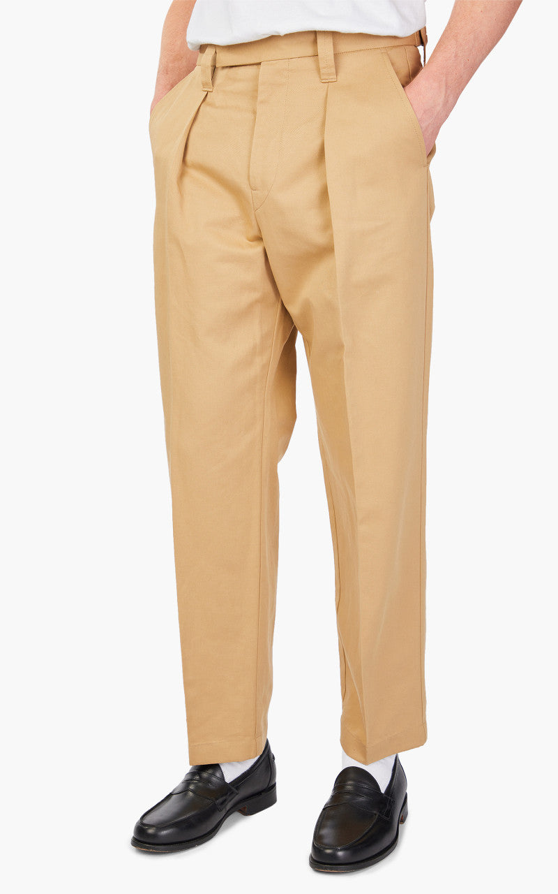 Lemaire One Pleat Pants Kraft Beige