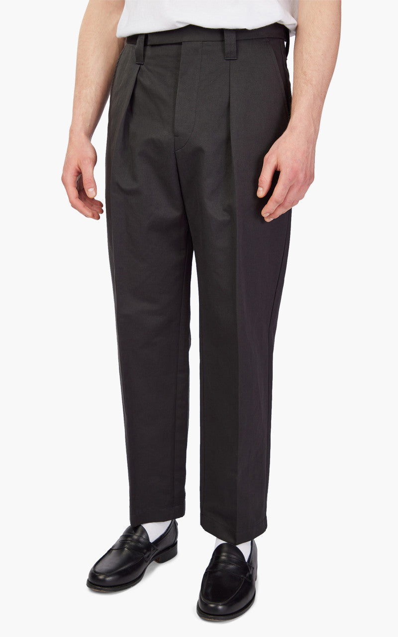 Lemaire One Pleat Pants Squid Ink