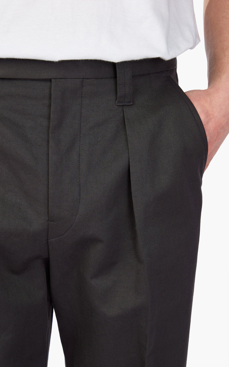Lemaire One Pleat Pants Squid Ink