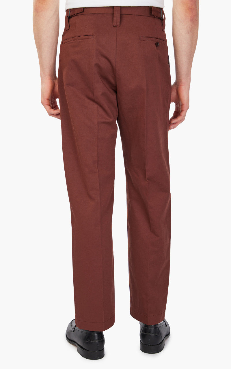 Lemaire One Pleat Pants Chocolate Fondant