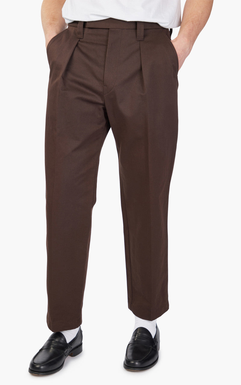 Lemaire One Pleat Pants Dark Coffee