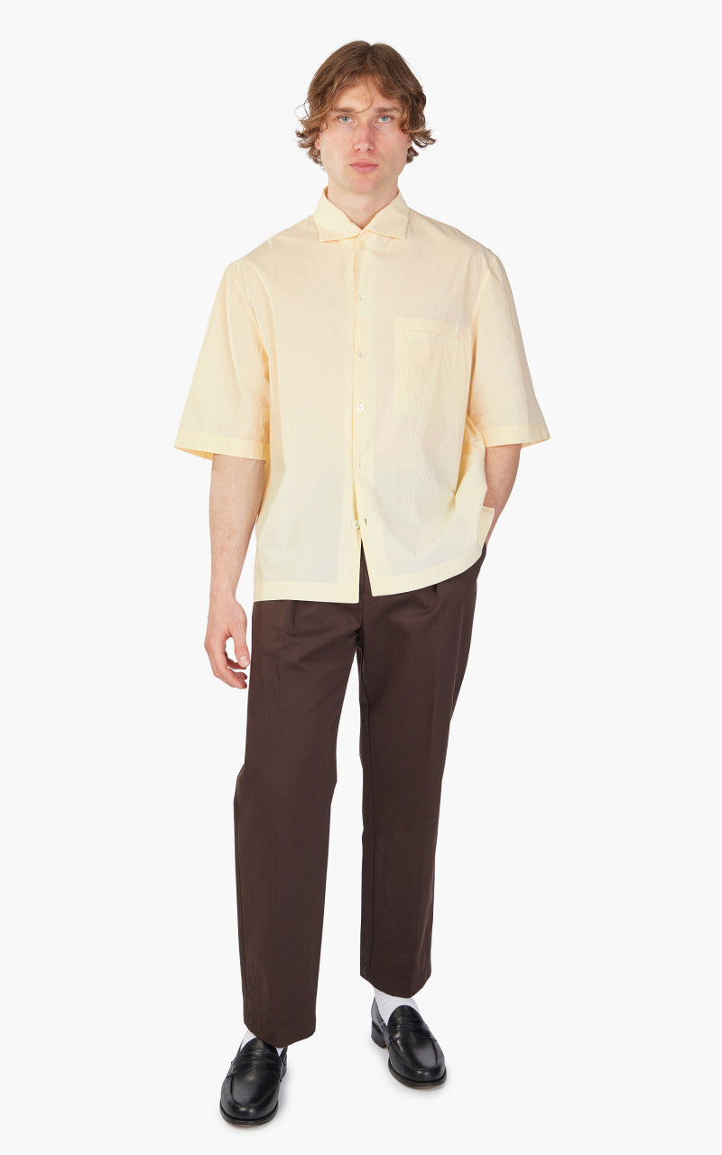 Lemaire Camp Collar Shirt Ecru