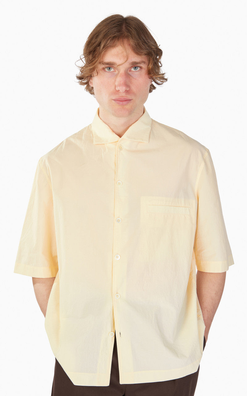 Lemaire Camp Collar Shirt Ecru