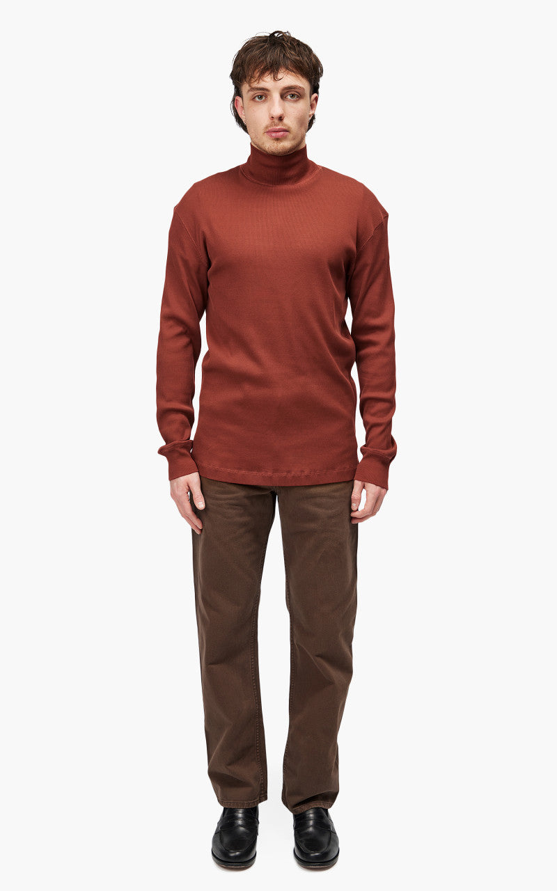 Lemaire Ribbed Turtleneck Cherry Mahogany