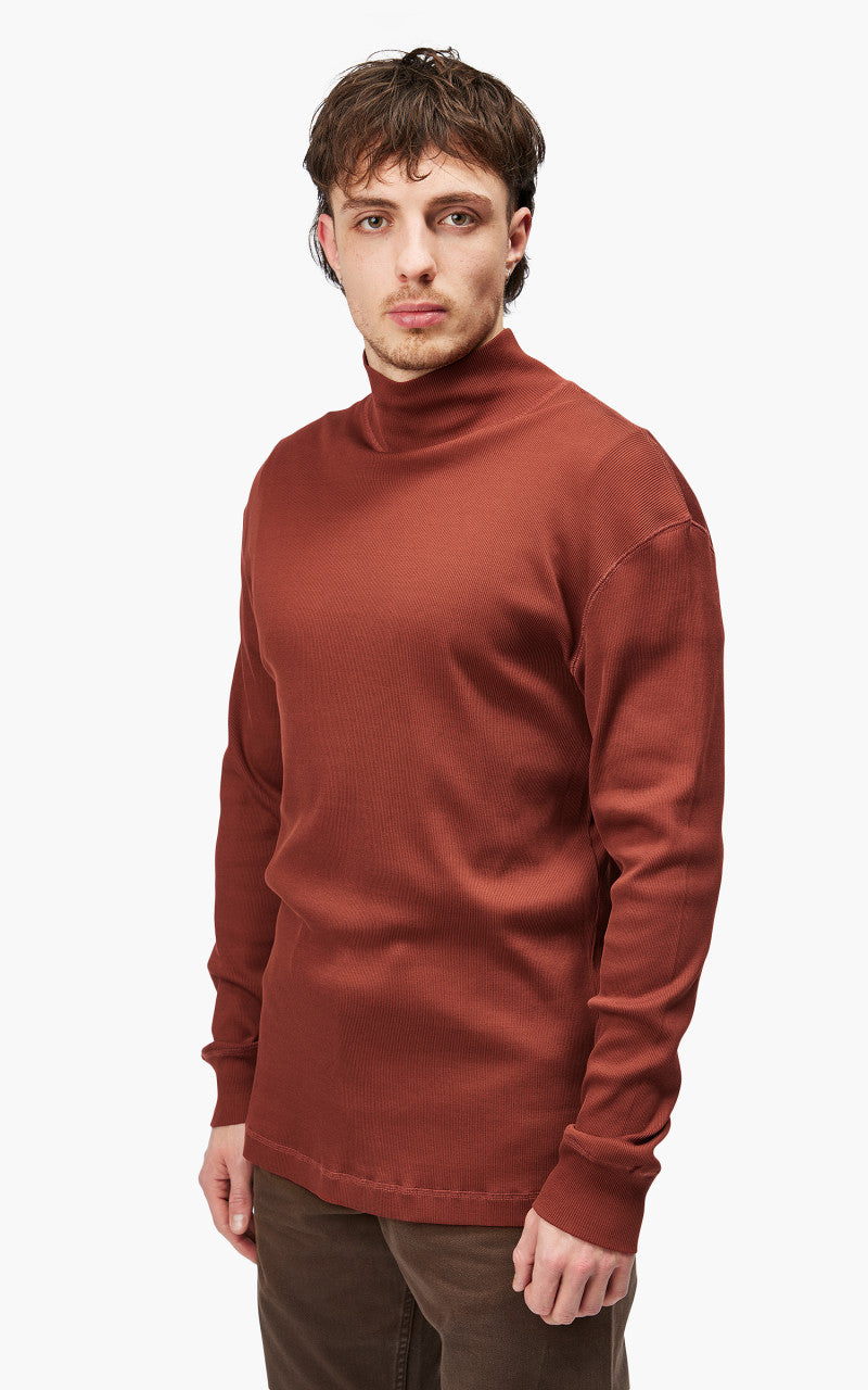 Lemaire Ribbed Turtleneck Cherry Mahogany