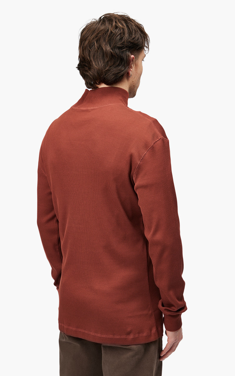 Lemaire Ribbed Turtleneck Cherry Mahogany
