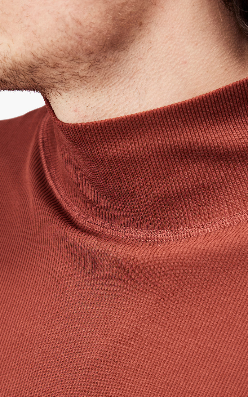 Lemaire Ribbed Turtleneck Cherry Mahogany