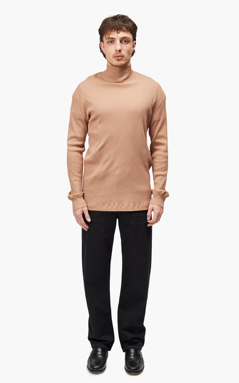 Lemaire Ribbed Turtleneck Raw Umber
