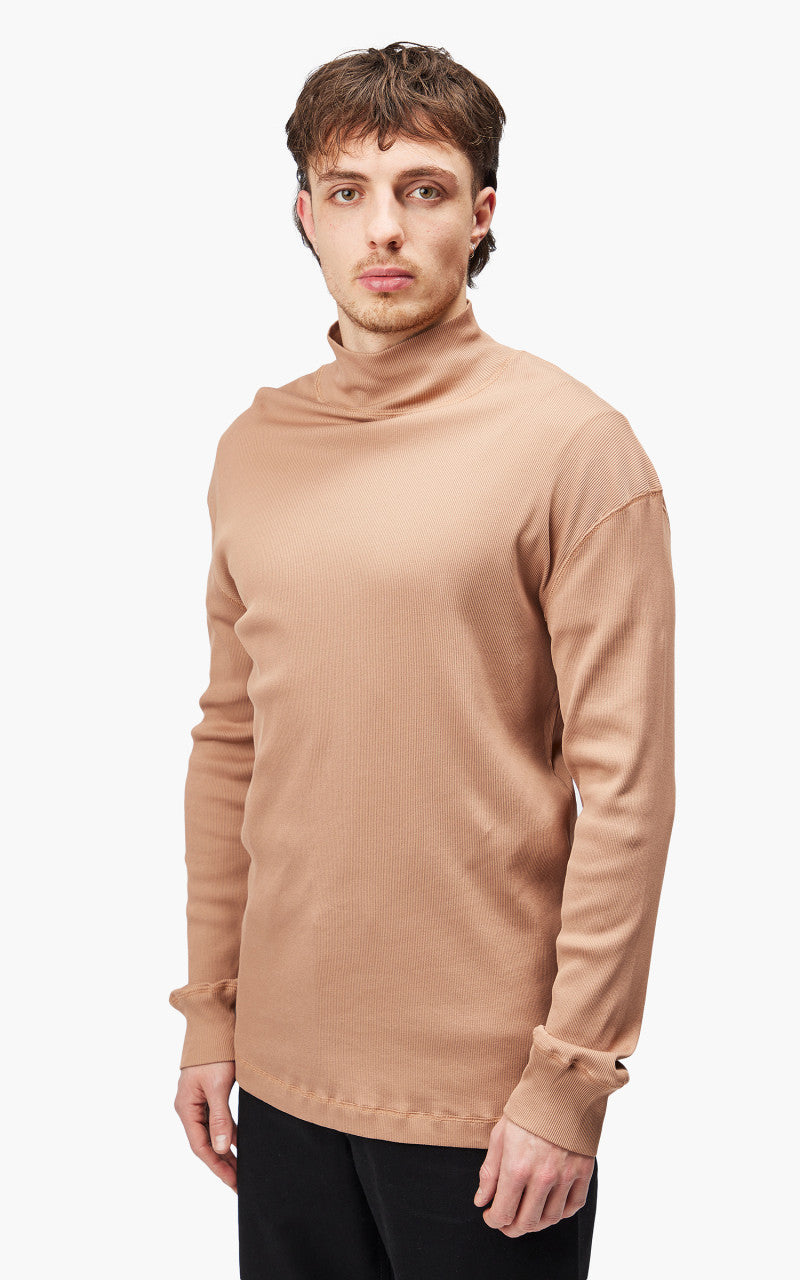 Lemaire Ribbed Turtleneck Raw Umber
