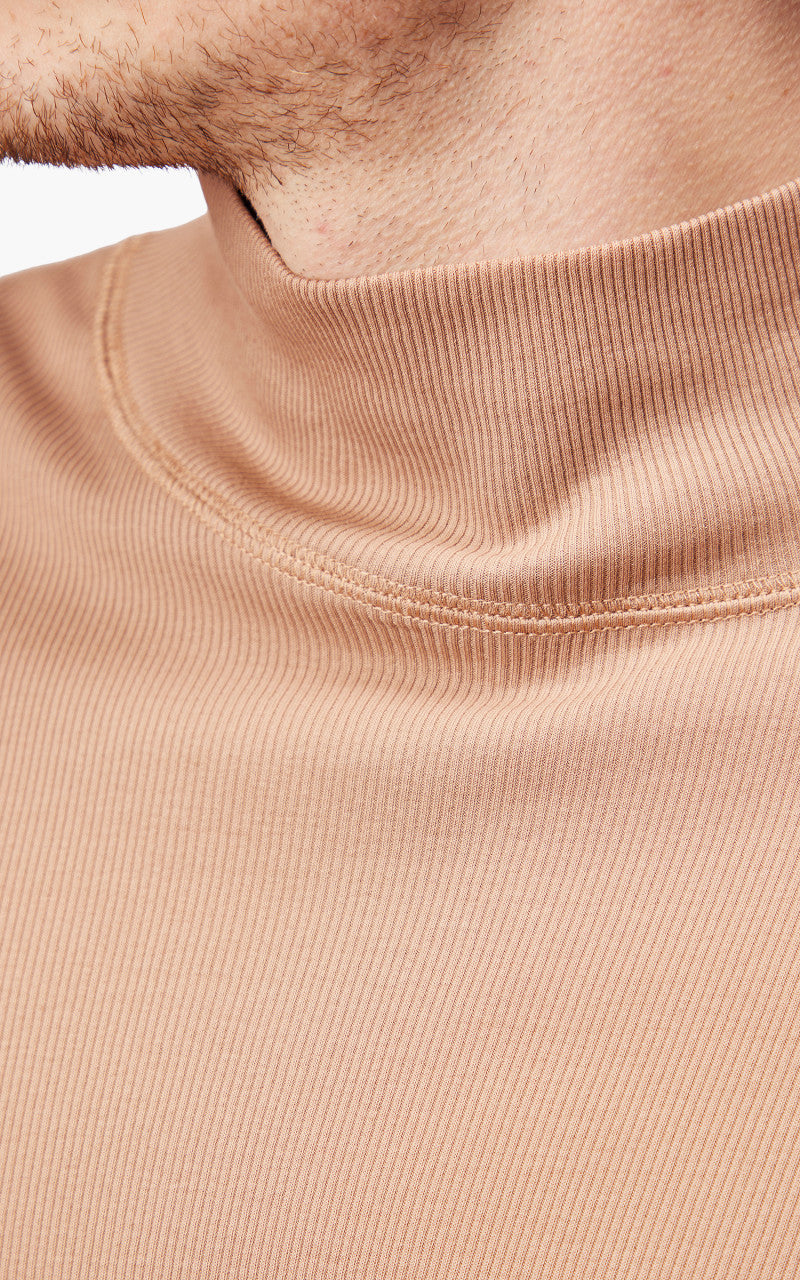 Lemaire Ribbed Turtleneck Raw Umber