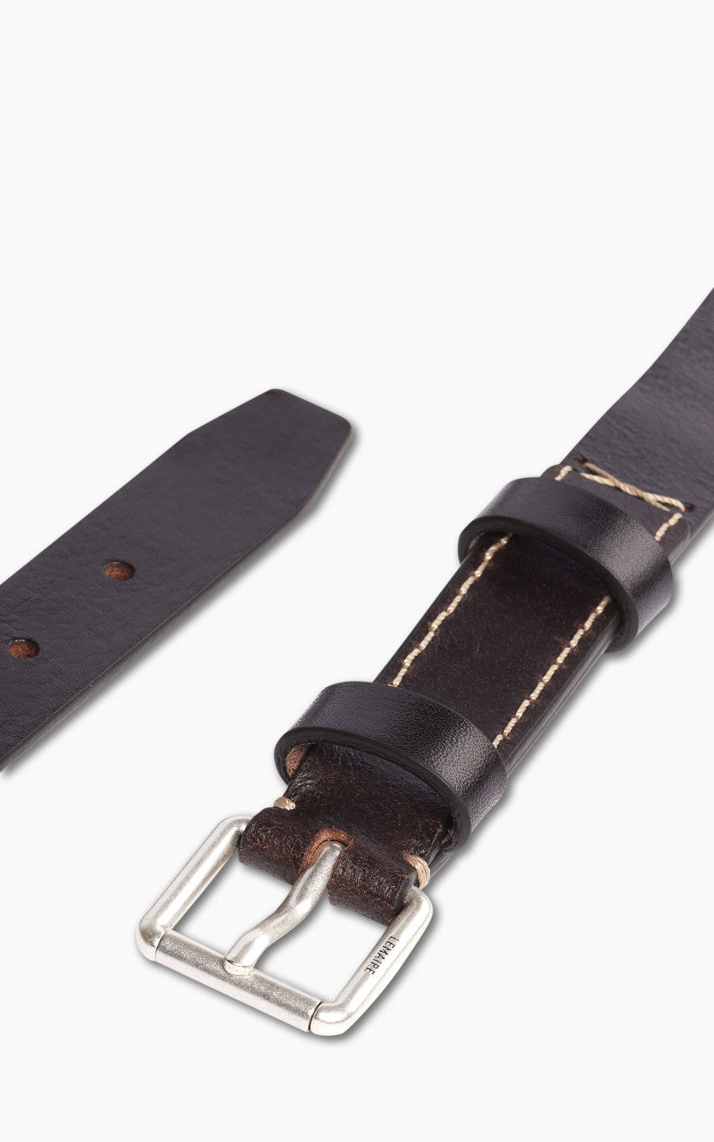 Lemaire Reversed Belt Leather 25 Dark Brown