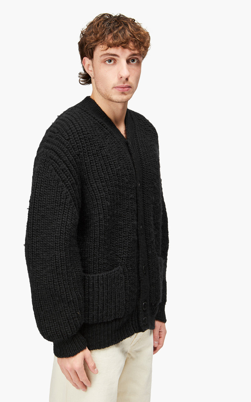 Lemaire Chunky Cardigan Wool Black