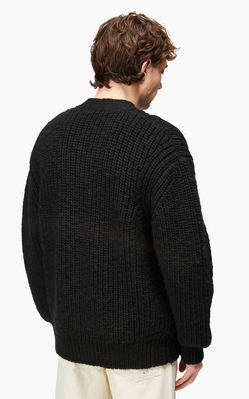 Lemaire Chunky Cardigan Wool Black