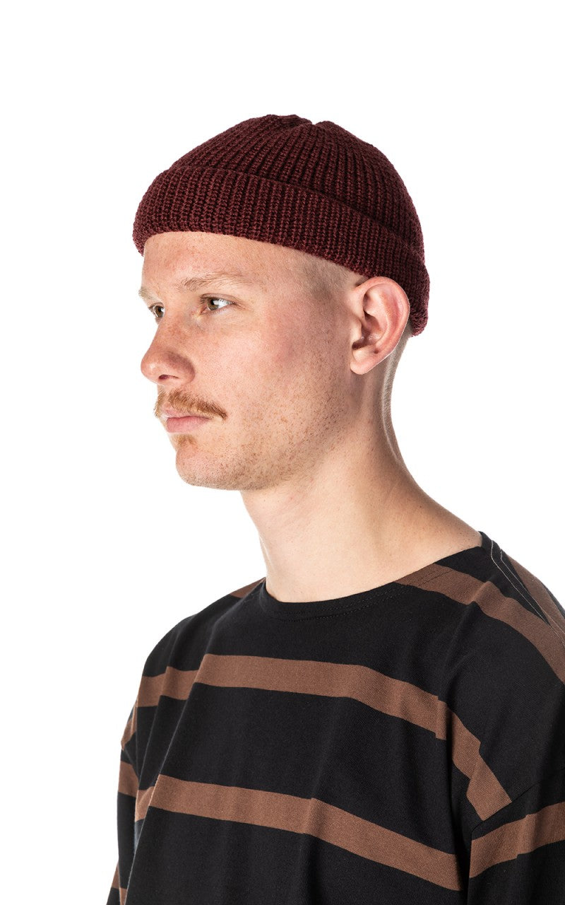 Leuchtfeuer-Strickwaren Leuchtfeuer Walfänger Knit Wool Beanie Bordeaux
