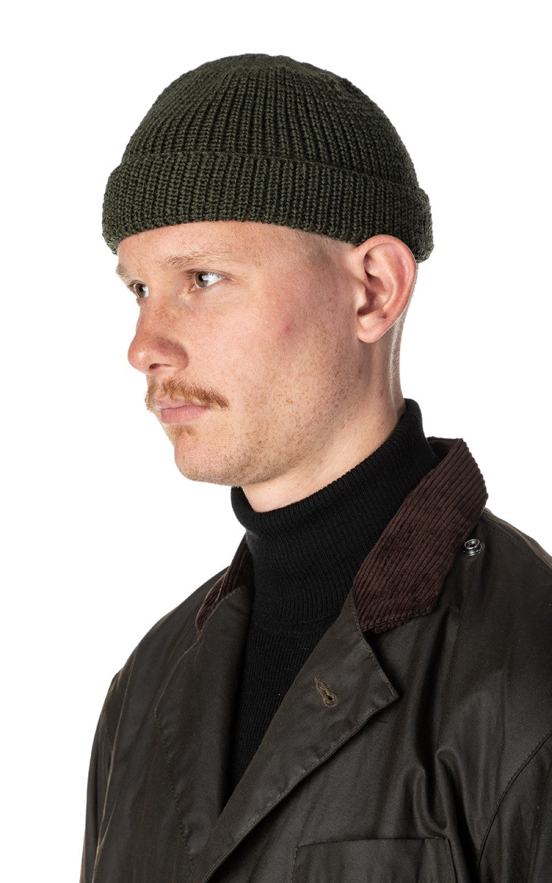 Leuchtfeuer-Strickwaren Leuchtfeuer Walfänger Knit Wool Beanie Olive