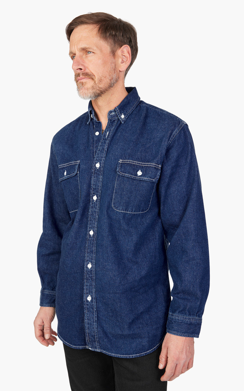 Levi's® Made & Crafted Klassisches Denim-Hemd Indigo Rinse Blau