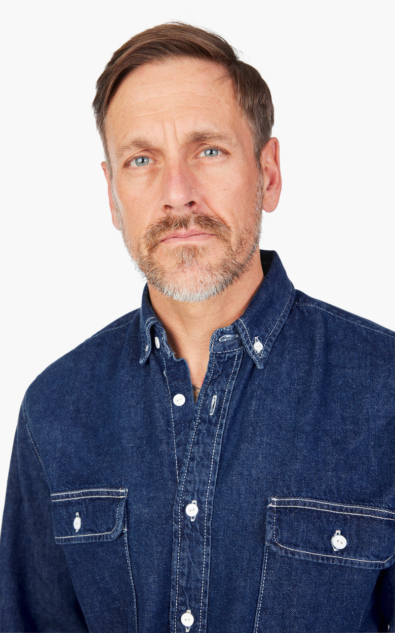 Levi's® Made & Crafted Klassisches Denim-Hemd Indigo Rinse Blau