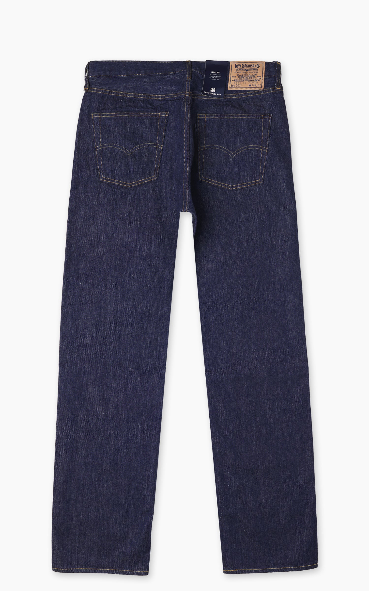 Levi's® MIJ 1980s 501® Jeans Dark Indigo Rinsed