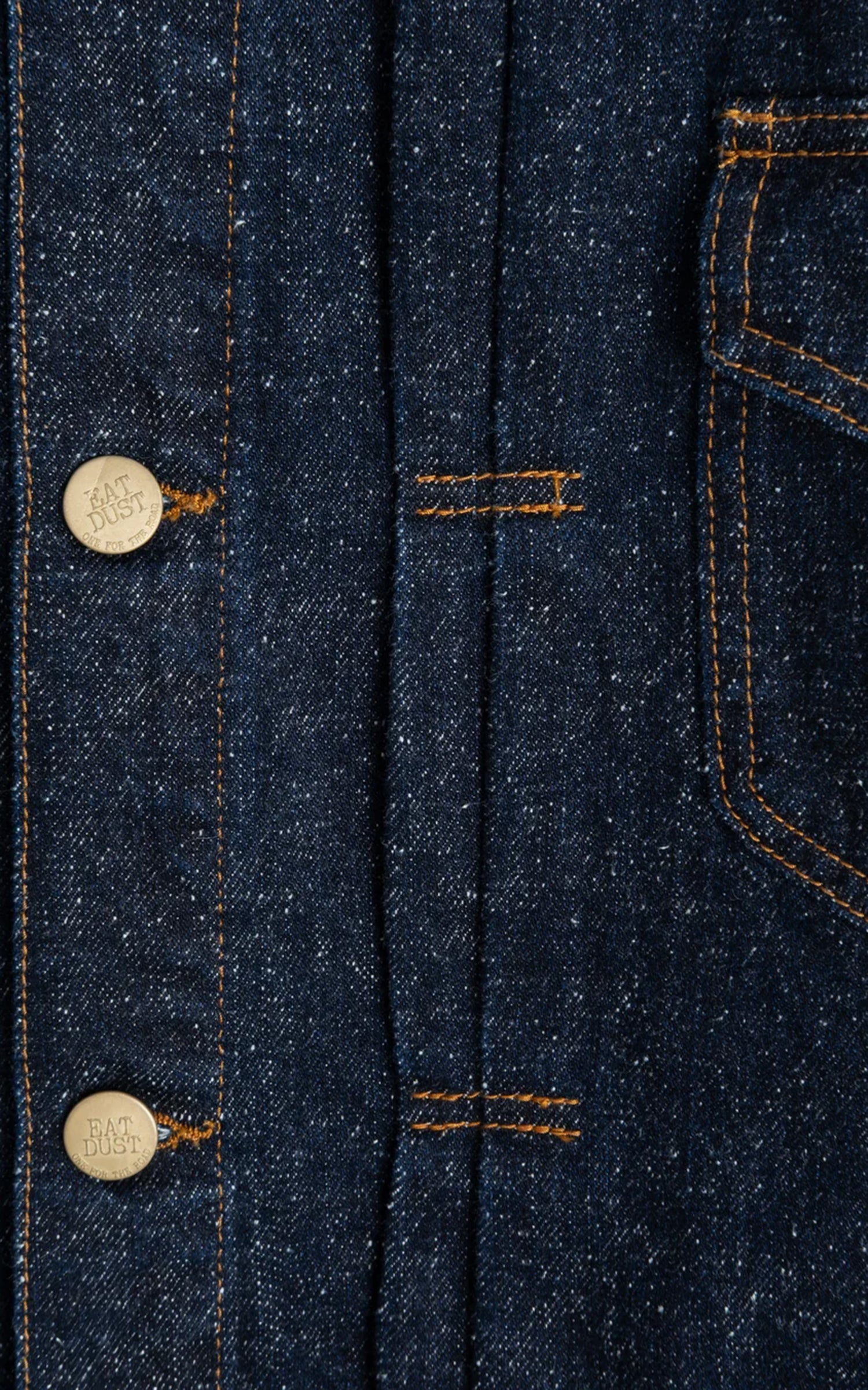 Eat Dust Type Dust 1 Jacket Neppy Denim Indigo