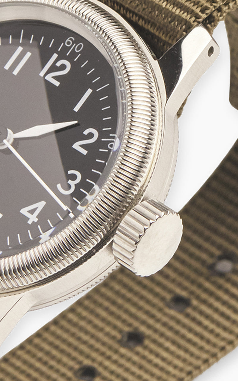 M.R.M.W. A-11 Military Watch 12H Dial Nylon Strap Black