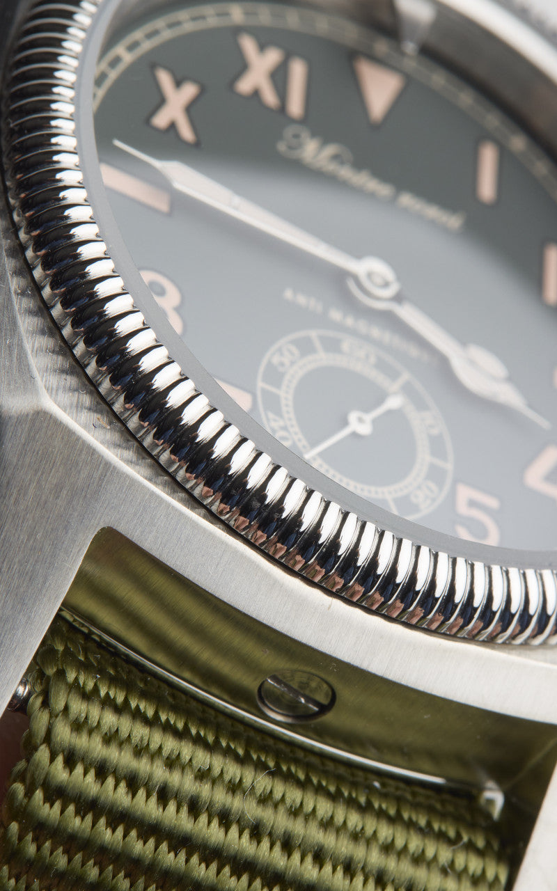 M.R.M.W. Majetek Big Turtle California Dial Nato Strap Black