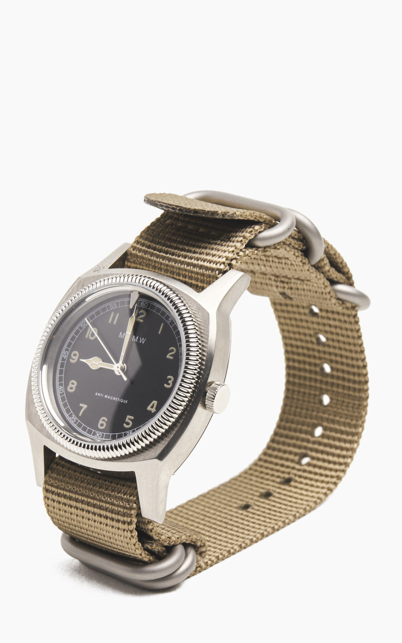 M.R.M.W. Majetek Big Turtle 3 Hands Nato Strap Black