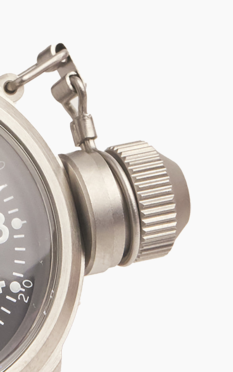 M.R.M.W. Buships Military Watch Leather Strap Black