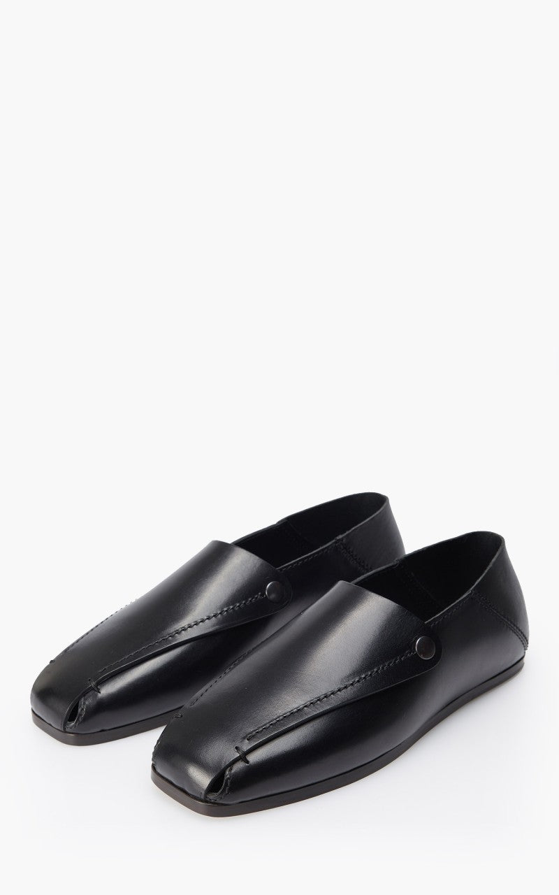 Lemaire Folded Mules Black