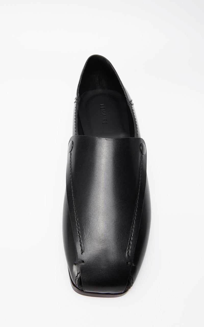 Lemaire Folded Mules Black