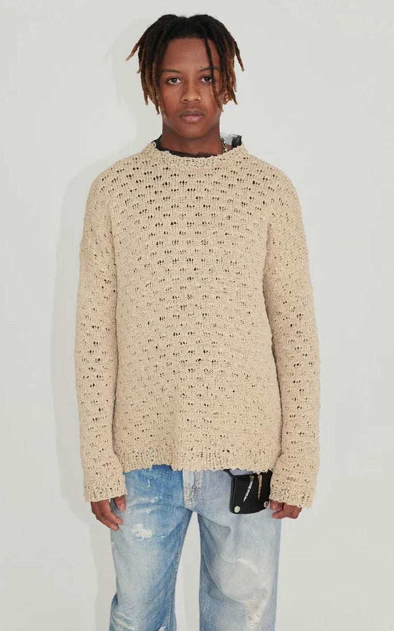 Our Legacy Popover Roundneck Faux Cord Beige