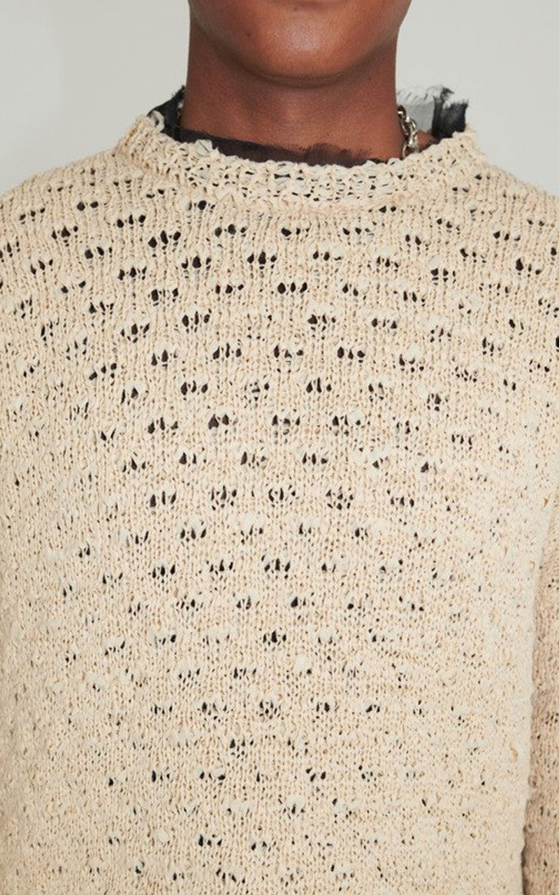 Our Legacy Popover Roundneck Faux Cord Beige