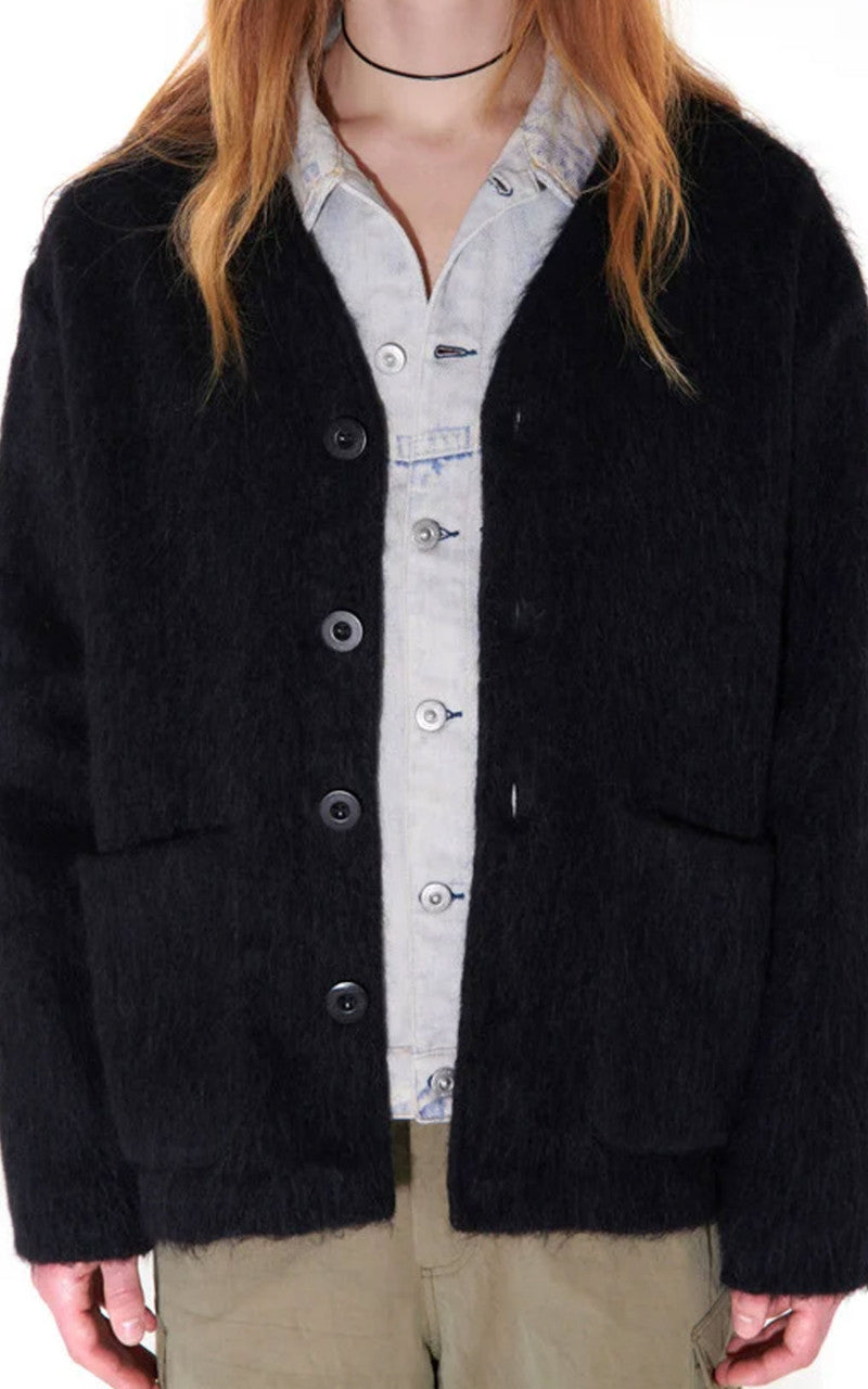 Our Legacy Cardigan Mohair Black